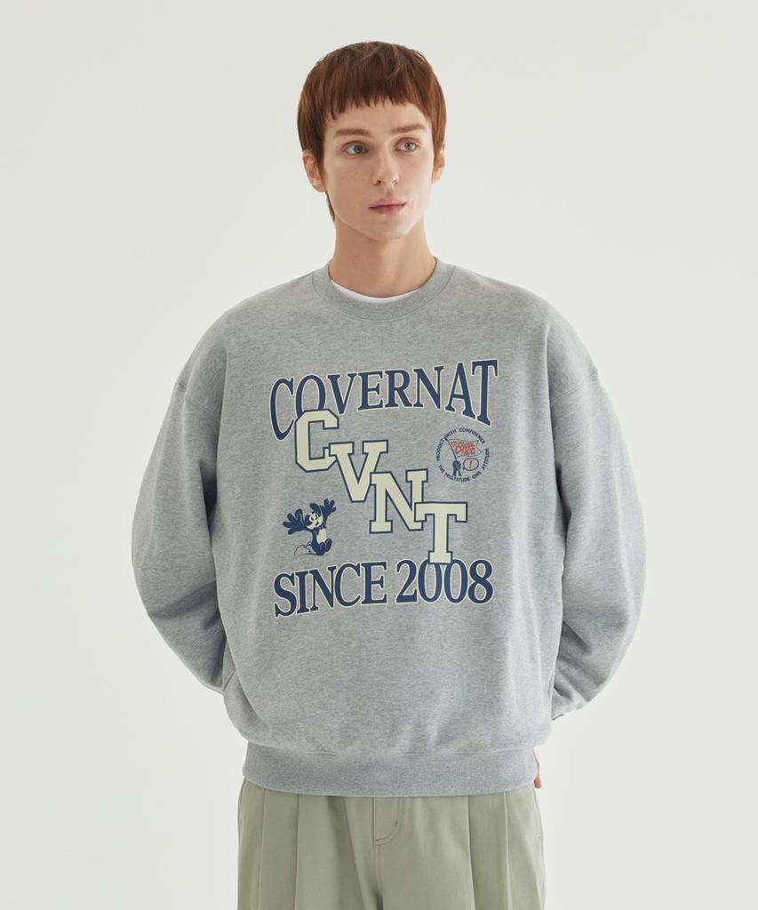 COVERNAT Cvnt Graphic Sweatshirt Melange Gray