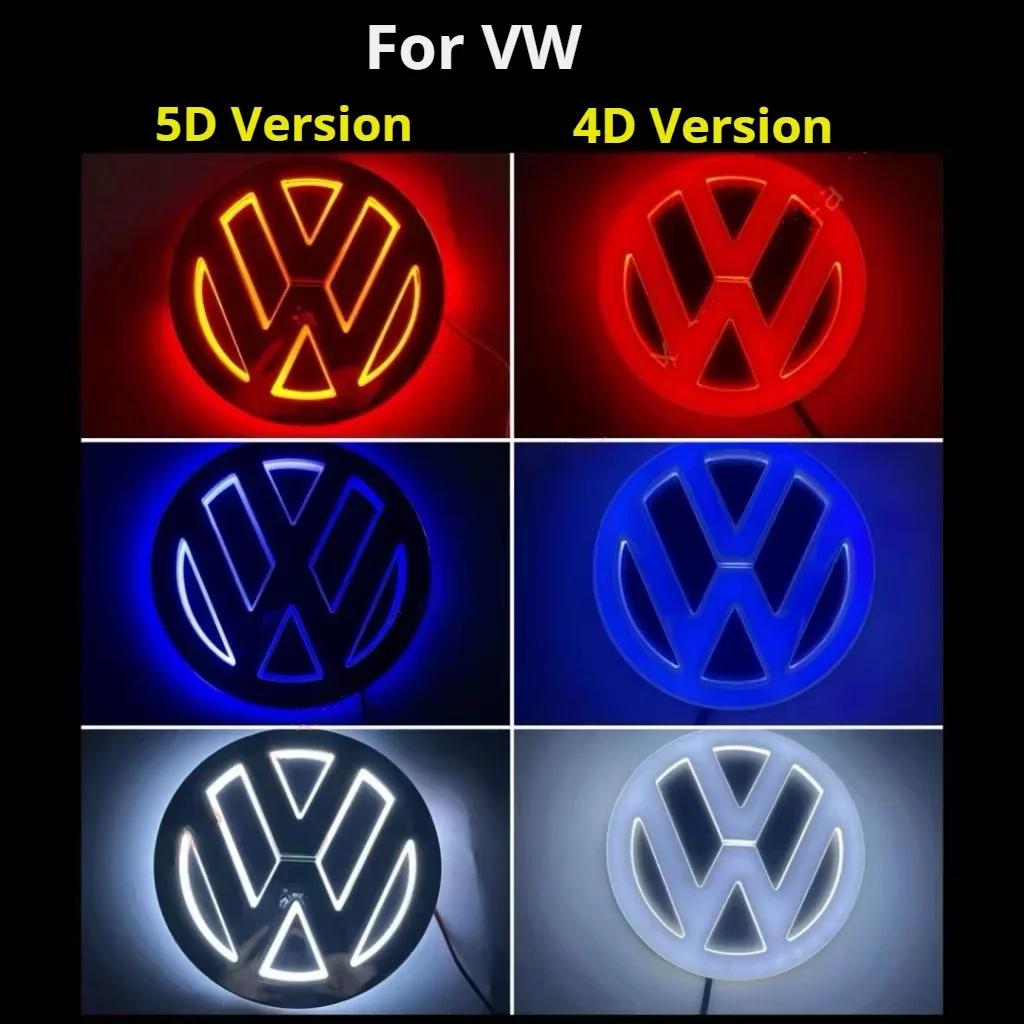 VW 11 см 4D/5D Светодиодный логотип для VW Bora Golf Jetta POLO MAGOTAN Passat Задний значок с подсветкой Передняя решетка с логотипом Наклейка на багажник Dg2