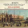 LP Пластинка НЕВИЛЛ МАРРИНЕР, АКАДЕМИЯ СВ.. MA - Россини: Струнная соната №. 2 в A m SLC1973PROMO ЛОНДОН Япония Классика Б/У