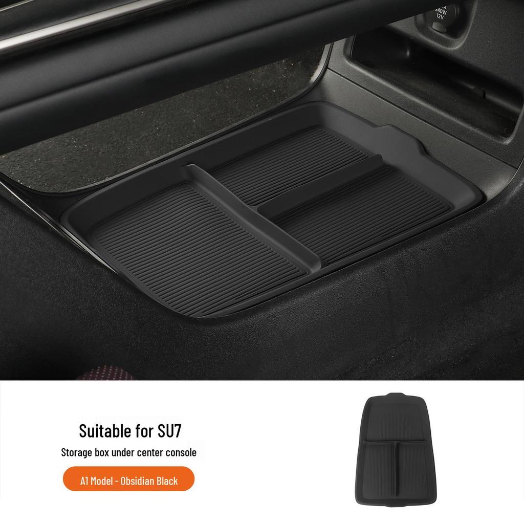 Мягкий резиновый органайзер для отсека хранения консоли Xiaomi SU7, аксессуары для интерьера автомобиля