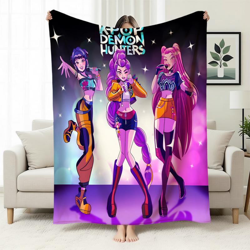 Kpop Witch Hunters Blanket Blanket Witch Hunters Peripheral Nap Blanket Printed Flannel Office Sofa Blanket