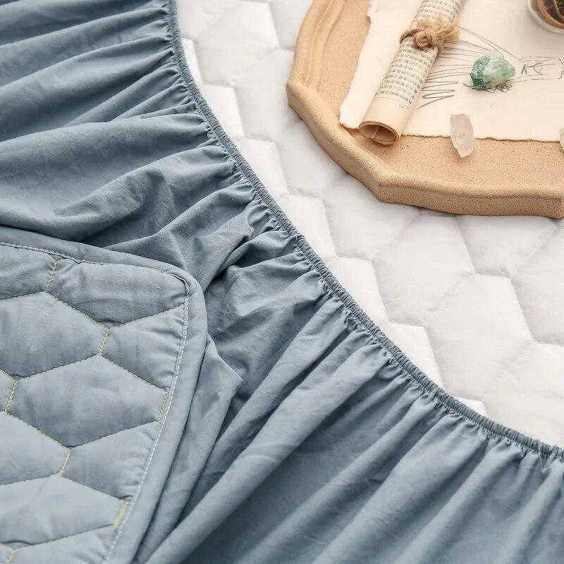 Водонепроницаемая простыня, защитный чехол для матраса, стеганый, толстый, удобный, дышащий, впитывающий пот, 90, 105, 120, 135, 160, 180, 200