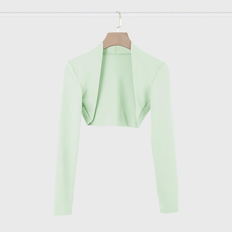 Женский летний кардиган-шаль с длинными рукавами для йоги