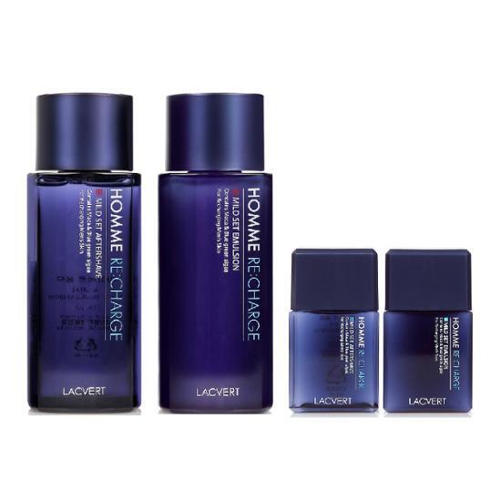 Набор из 2 предметов Lac Vert Homme Recharge (лосьон после бритья 185 мл + эмульсия 180 мл + 2 миниатюры в комплекте)