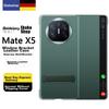 Чехол для телефона Huawei Mate X5, X5/X3/Коллекционное издание, Складной экран, Полная защита, Ударопрочный, С подставкой, Кожаный, Флип, Окно Smart View [Qingshan Dai]