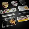 3D Алюминиевый Значок Эмблема Для Porsche Наклейка На Автомобиль Значок Наклейка Кузов Багажник Окно Персональная Декоративная Наклейка Авто Аксессуары