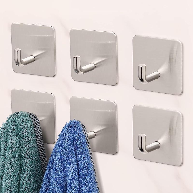 1 шт./4 шт. клейкие крючки, сверхмощная наклейка на стену, дверь для полотенец, водонепроницаемые держатели из нержавеющей стали для подвешивания одежды, крючок для ванной комнаты, дом