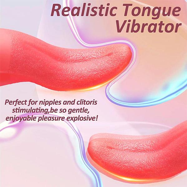 10 Modes Realistic Tongue Licking Powerful Stimulator Vibrator G Spot Clitoral Stimulation Nipples Masturbator Adult Sex Toys For Women Couples