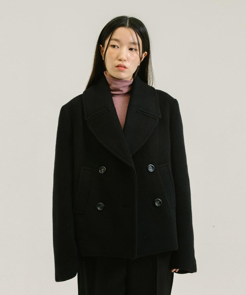 Nebeleverywear Merino Wool Double Coat_Black