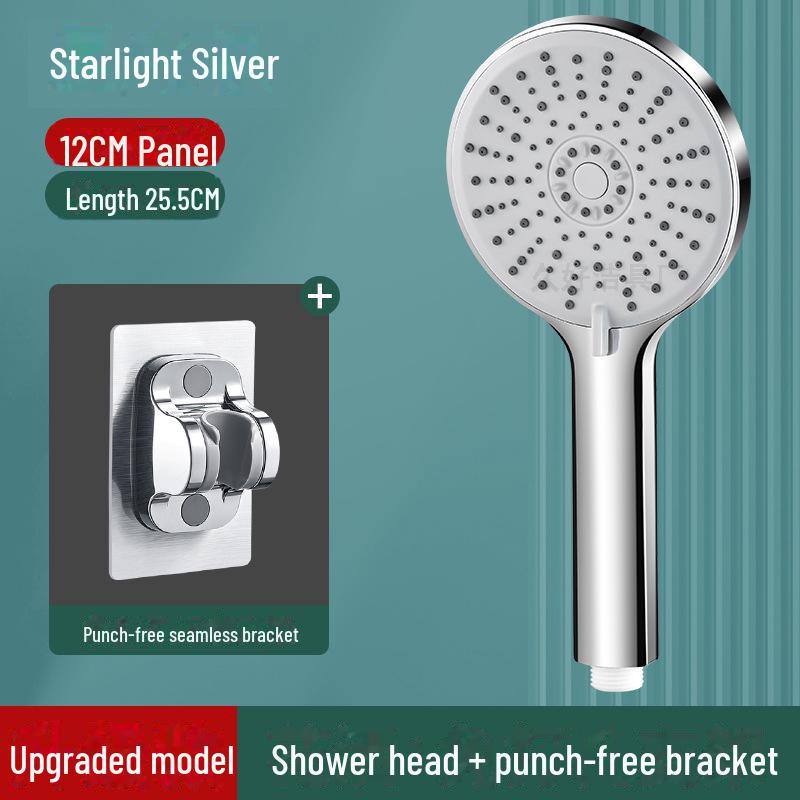 Большая пятискоростная насадка для душа с ручным управлением и водонагревателем Yuba