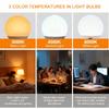 RGB/3 Color USB Led Bulb Rechargeable Light Bulb Smart Bulb Dimmable E27 Bulbs with Timing Cordless Battery Operated Light Bulb