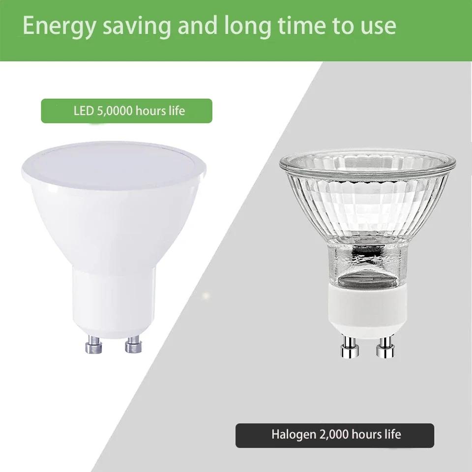 12PCS AC220V LED Bulb 3W 6W 9W 12W GU10 LED Spotlight Bulb 120 Degree Beam Angle For Home Office Decoration Lamp Light