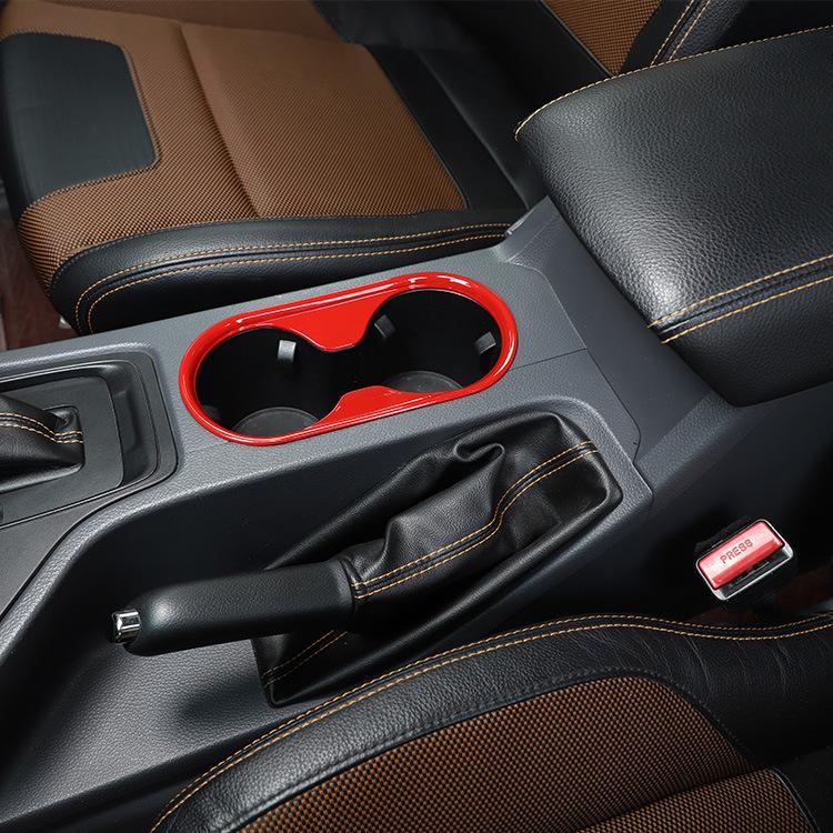 ABS автомобильный центральный контрольный держатель чашки с водой, отделка рамы, подходит для Ford Ranger 2015-автомобильный интерьер