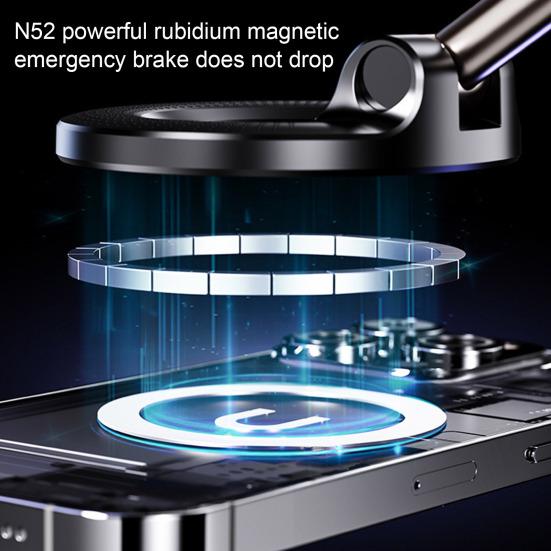 Магнитное автомобильное крепление Yousheng, складной держатель для телефона, вращающийся на 360 градусов, двухсторонняя вакуумная присоска для смартфонов с диагональю 4,7 дюйма и выше