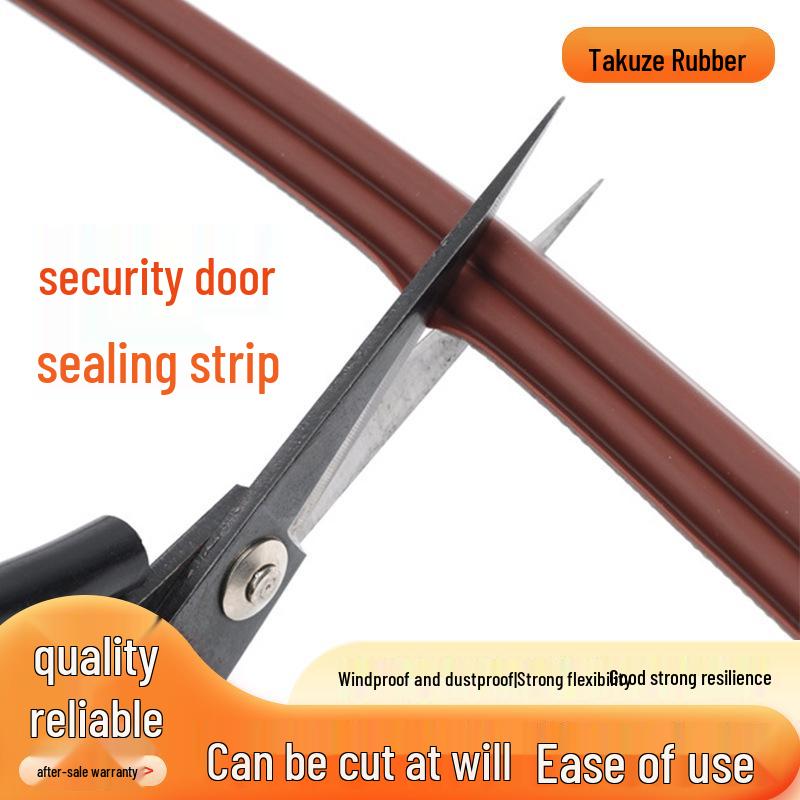 Самоклеящаяся I-образная уплотнительная полоса для деревянной двери: Звуконепроницаемый, Противоударный, Ветрозащитный, Теплый.