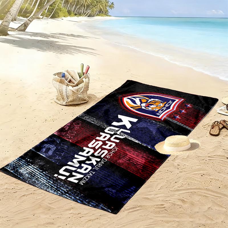 Johor DT Print Beach Towel, Large Soft Quick Dry Towel for Beach Camping Swimming