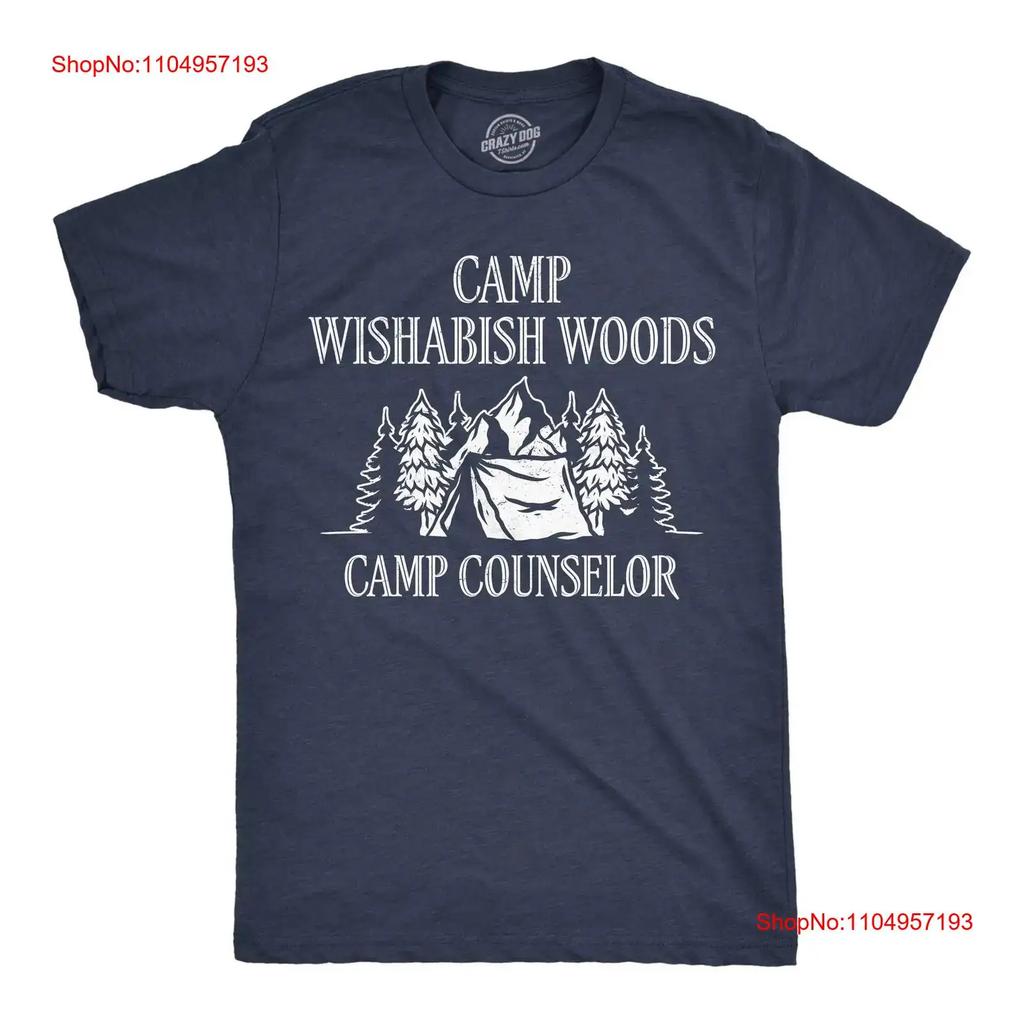 Мужская смешная футболка Кемпинг Wishabish Woods Туризм Новинка Для мужчин винтажная стираная homme Унисекс Немного дизайнерская одежда графика