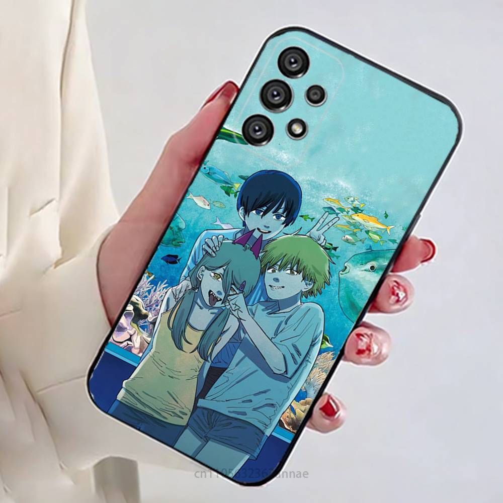 Аниме Человек-бензопила C-Chainsaw Man Чехол для телефона Samsung Galaxy A73,23,53,33,14,24,13,72,22,52,32,54,A34 Мягкий чехол