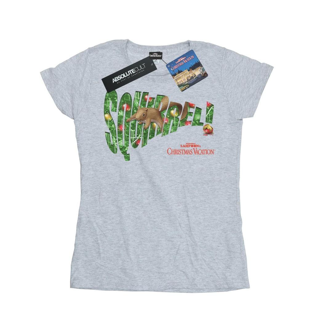 National Lampoon´s Christmas Vacation Womens/Ladies Squirrel Tree Cotton T-Shirt