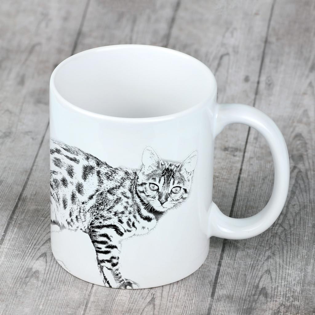Bengal - cup with a cat, cute cup with graphics, a gift with your photo from the Art-Dog brand