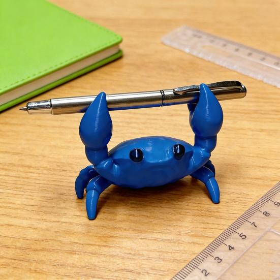 Подставка для ручек в виде краба, милый 3D органайзер для стола для ручек, карандашей, очков, декоративный подарок для детей, взрослых, школьные и офисные принадлежности