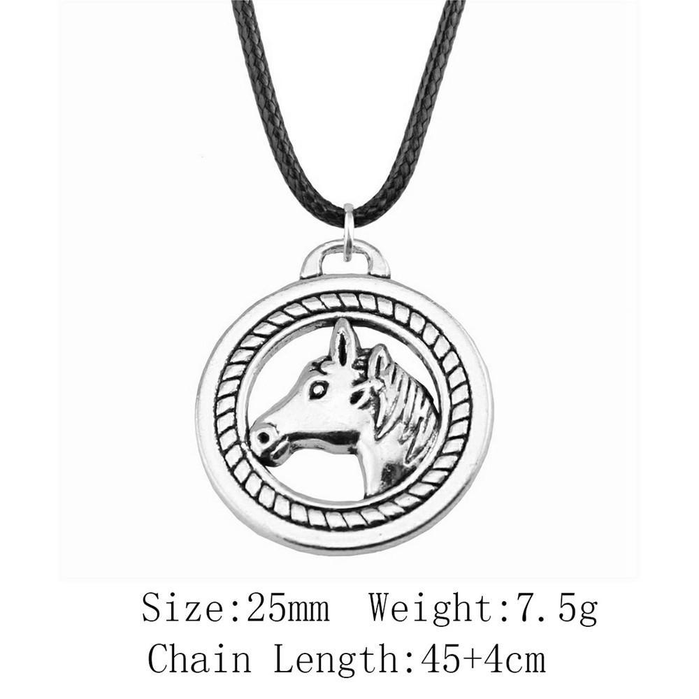 Новинки Чокеры Ожерелья Для Женщин Ожерелье С Слоном И Лошадью Кожаная Цепочка 45см Сувенирные Подвески На Шею