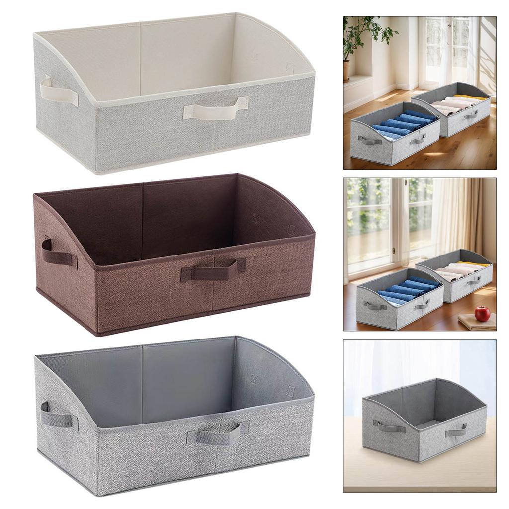 Контейнеры для хранения в шкафу для полок Трапециевидный контейнер для хранения Органайзер для полок шкафа для одежды, игрушек, полотенец, книг, детской одежды