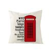 Nordic British Style Printed Throw Pillow Covers Polyester Sofa Cushion Cover For Home Use Living Room And Bedroom Headboard