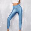 Высокоэластичные женские леггинсы облегающего кроя, однотонные, глянцевые, с высокой талией, штаны для йоги, весна-осень, активная одежда