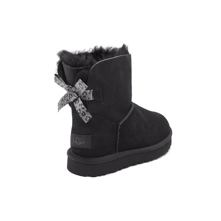UGG Mini Bailey Bow Ii Exotic Boot 'Black' Women's 1102972-BLK