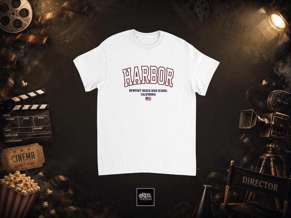 T shirt | Harbor High School | Harbor shirt | Harbor tee | Newport Beach tee | The OC shirt | Seth Cohen | The OC tv show | California tee