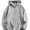 Autumn and winter suit men's fashion thermal hooded sweater solid color wool sweatpants casual sports two-piece set