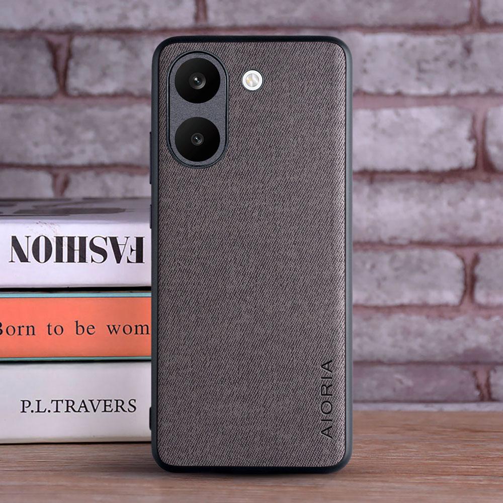 Чехол для Xiaomi Poco X8 Pro Max Текстильная Кожаная Модный Мягкий ТПУ Жесткий Поликарбонат 3 в 1 материал для Poco X8 Pro Чехол funda Coqua