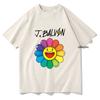 Трифутболки J Balvin Flowers J Balvin Унисекс Женская Одежда Харадзюку Эстетичная Футболка Винтажная Унисекс Уличная Одежда Хлопковая Одежда