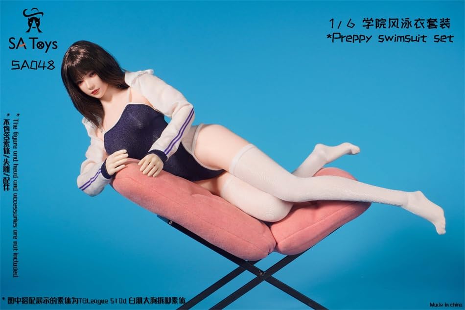 Хобби Игрушки [TOYBARJAPAN] Фигурка масштаба 1/6, совместимая с телом TBLeague, SA Toys SA048 Набор купальника «Преппи», Красивая студентка в гимнастическом стиле