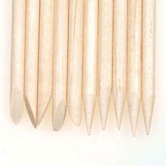 100 Pcs Nail Art Wood Stick Cuticle Pusher Remover Pedicure Useful Manicure Tool