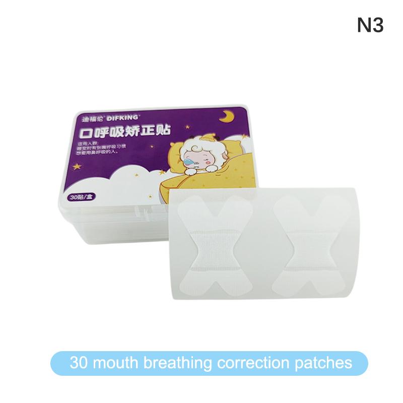 30 Sheets Anti-Snoring Stickers For Children Adult Night Sleep Lip Nose Breathing Improving Patch Mouth Correction Sticker Tape