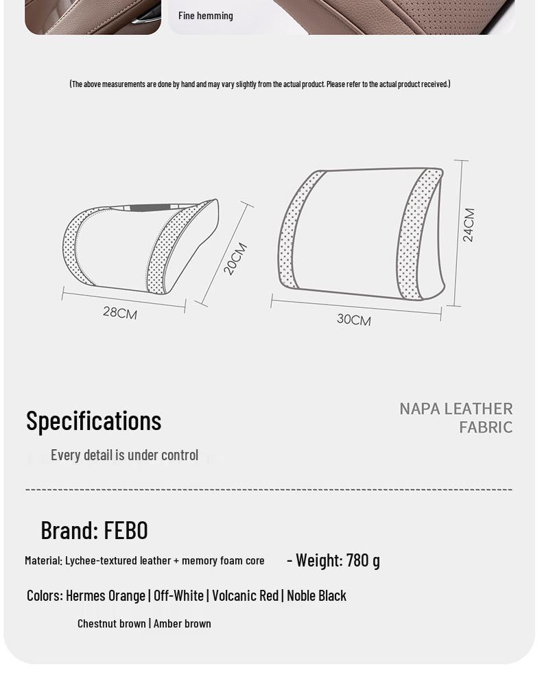 BMW Headrest & Lumbar Support: Compatible with 5 Series, i3, 7 Series, X1, iX3, X5, X6, X7.