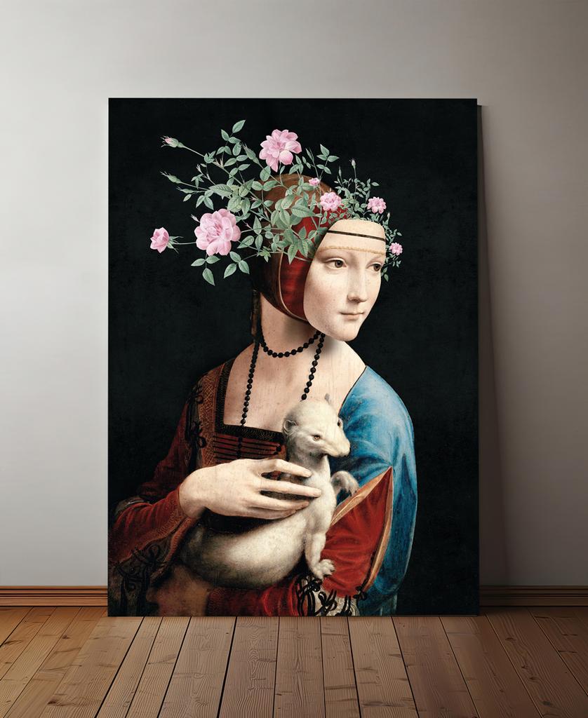 Poster Lady with an Ermine by Da Vinci