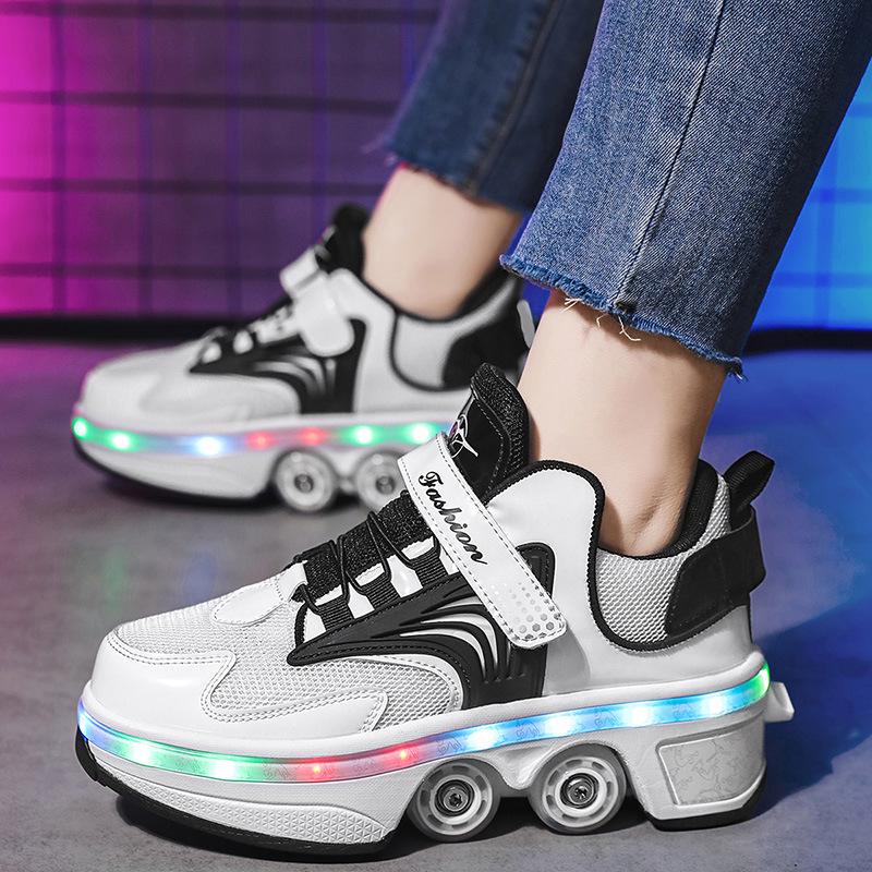 Zhang Guowei Style Adult & Kids 4-Wheel Roller Skates: Walkable & Skatable