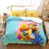 Winnie The Pooh Piglet Honey Pot Cartoon Duvet Cover Set HD Comforter Cover for Kids Bedding Sets Bedclothes Bedroom Decor