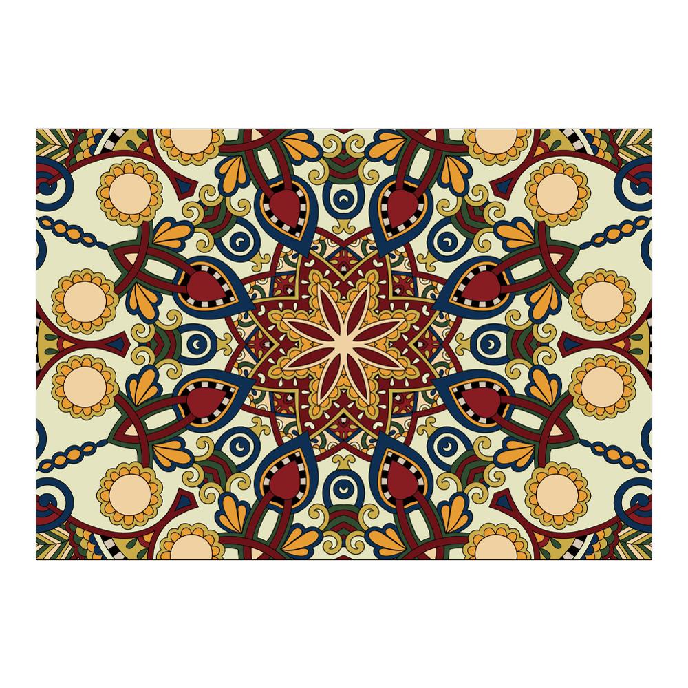 Нескользящий коврик для ванной, мягкий ковер для декора гостиной, спальни, ковер для детской комнаты, ковер в стиле бохо с рисунком мандалы