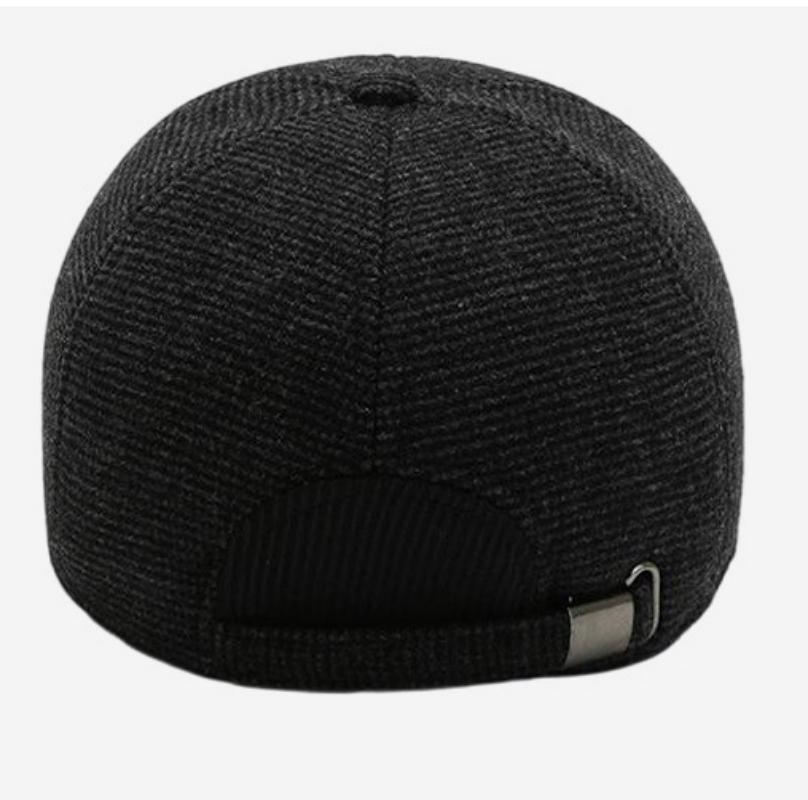 Elderly Hat Autumn And Winter Hat Men'S Woolen Baseball Cap Outdoor Ear Cap Hats Peaked Cap Casual Leisure Warm Hat