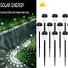 Солнечный светодиодный светильник для газона, наружный водонепроницаемый перезаряжаемый солнечный свет для дорожки, уличного украшения, сада, двора