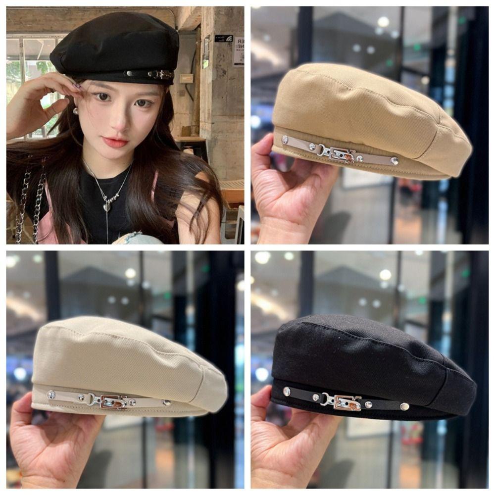 Металлическая цепочка плиссированная шляпа-берет солнцезащитная плиссированная восьмиугольная кепка шляпа художника облаков на открытом воздухе