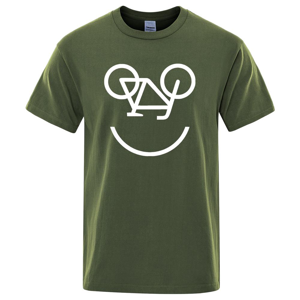 Велосипедный обратный буквенный забавный принт мужские и женские футболки модные удобные топы с обычным рукавом короткие рукава футболки большого размера