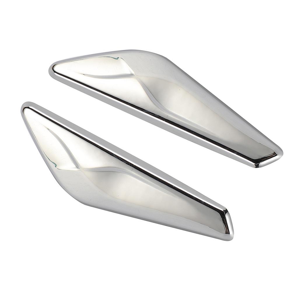2pcs Car Front Fender Chrome Finisher Left Right Side Chrome Finisher For BMW For X3 F25 For X4 F26 51117338569,51117338570