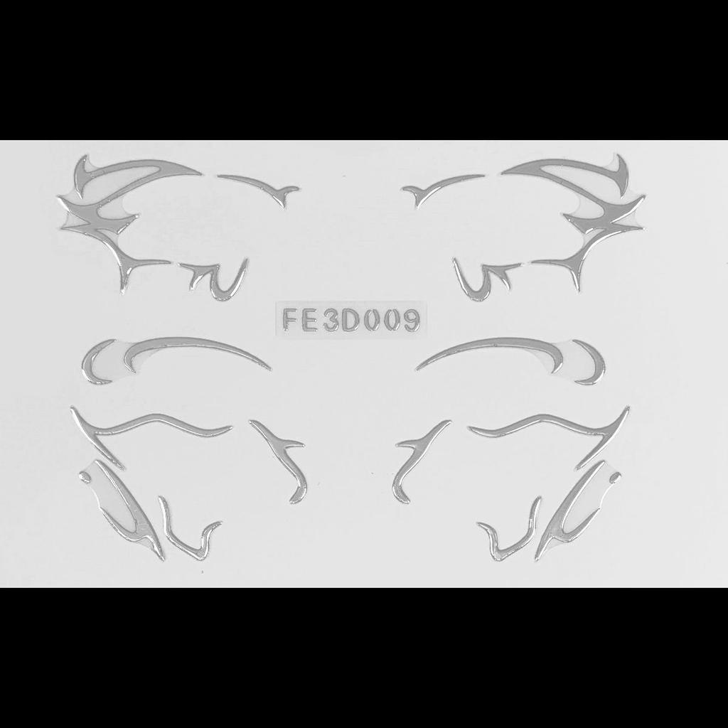 Лазерная подводка для глаз, 3D трехмерная рельефная наклейка-бабочка для макияжа глаз, сценическая наклейка-татуировка