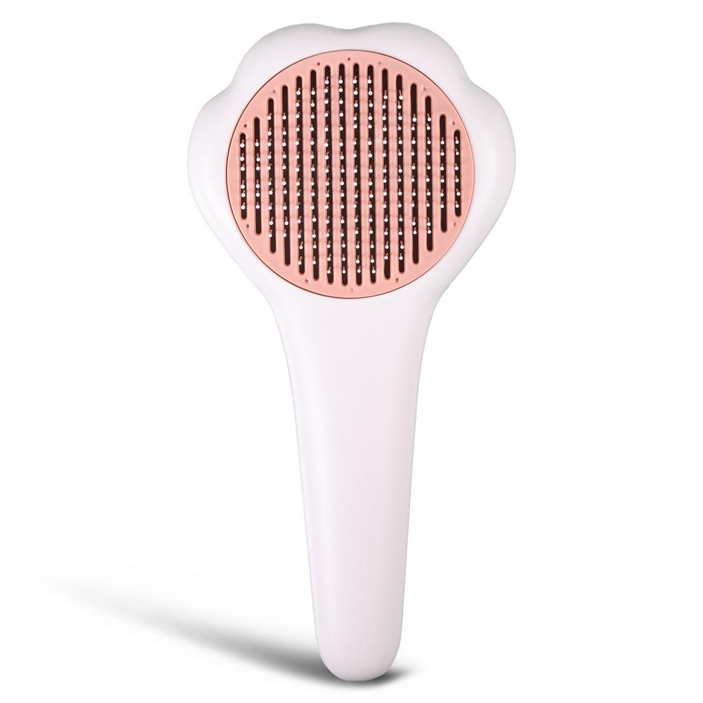 Pink Pet Grooming Comb Stainless Steel Tooth For Pleasant Brushing Experience Dog Grooming Supplies