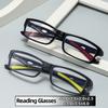 Сверхлегкая спортивная оптика для чтения Высокочеткие очки для чтения с защитой от синего света для мужчин и женщин Силиконовые нескользящие очки